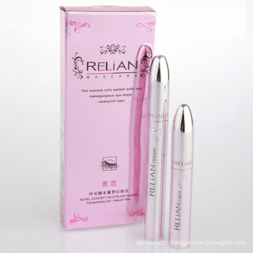 Relian Double Mascara Pink Package 1set = 2PCS (Transplanting Gel+Natural Fiber)